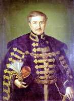 Nikola Zdenčaj Zahromićgradski, slikao Joszef Borsos, ulje na platnu, 1855. godine, Hrvatski povijesni muzej, Zagreb