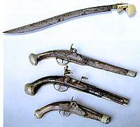 Pi�tolji (kubure) na kremen i kapislu, 19 st.